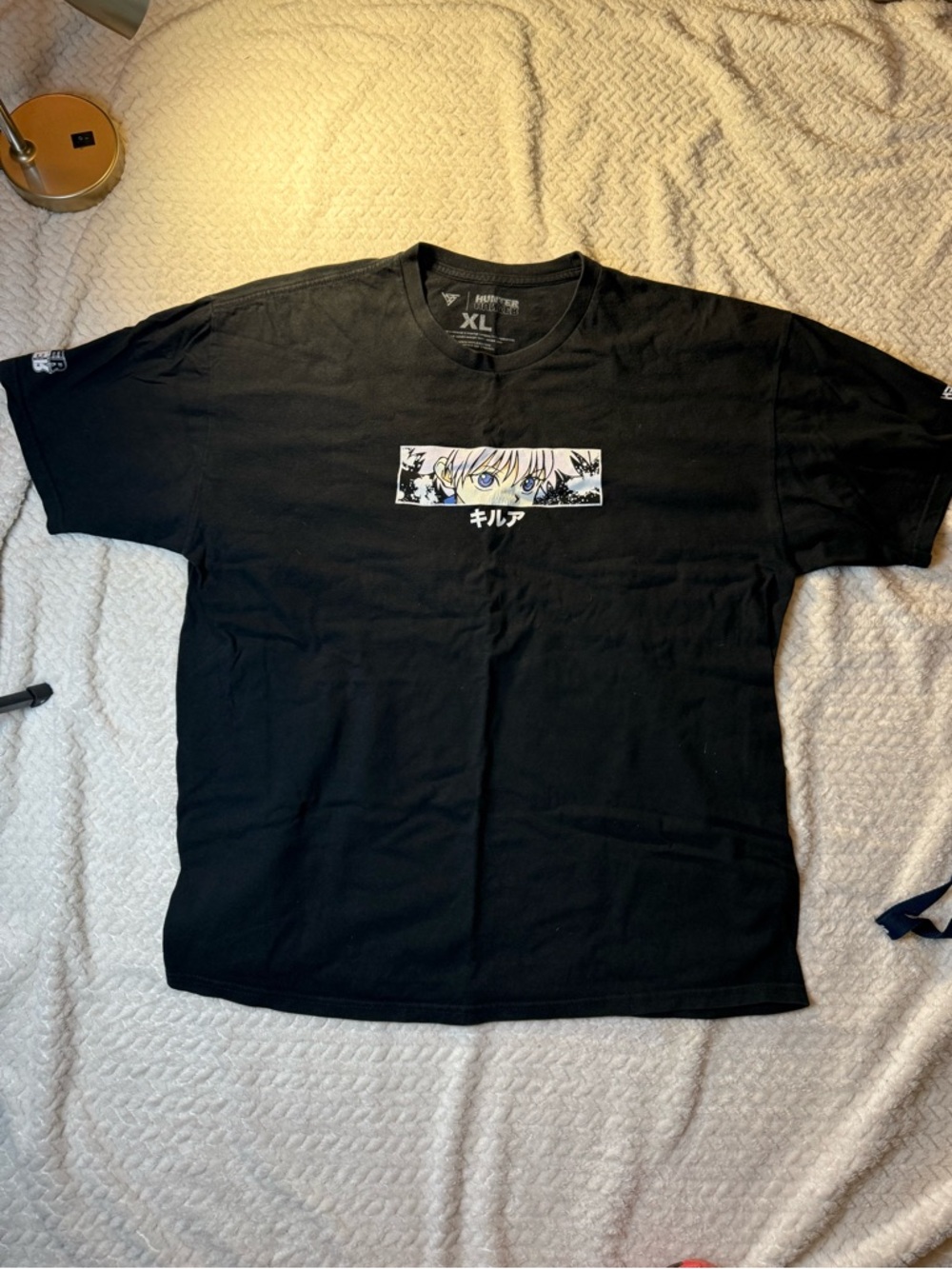 🥷 Anime HunterxHunter Black Killua T-Shirt MENS SZ XL